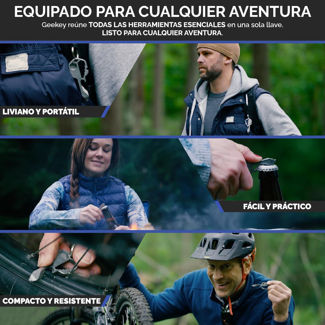 Llavero multiherramienta – Herramienta EDC con más de 16 funciones
